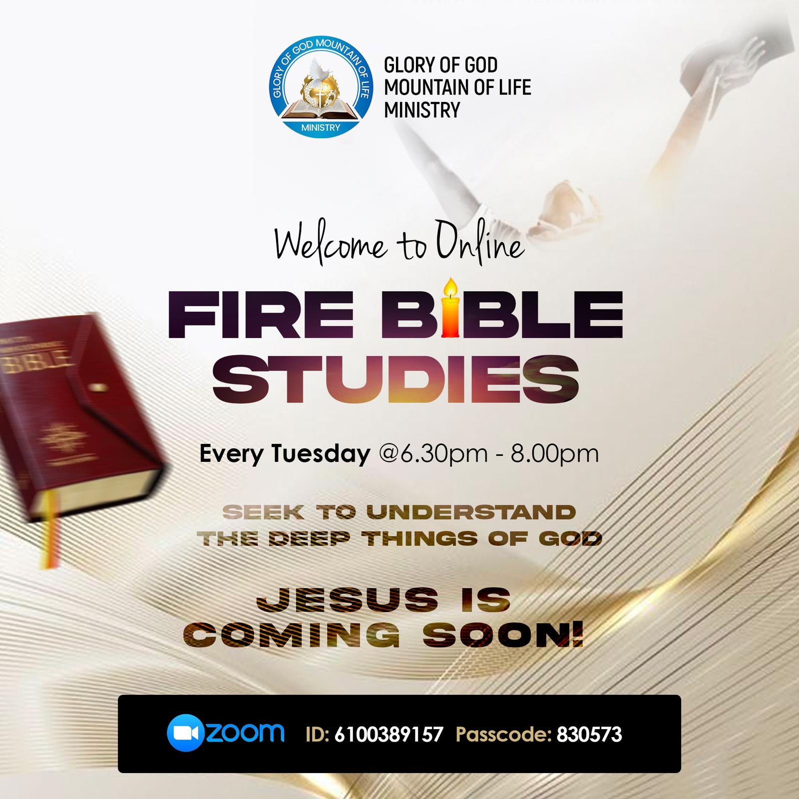 FIRE BIBLE STUDY FLYER