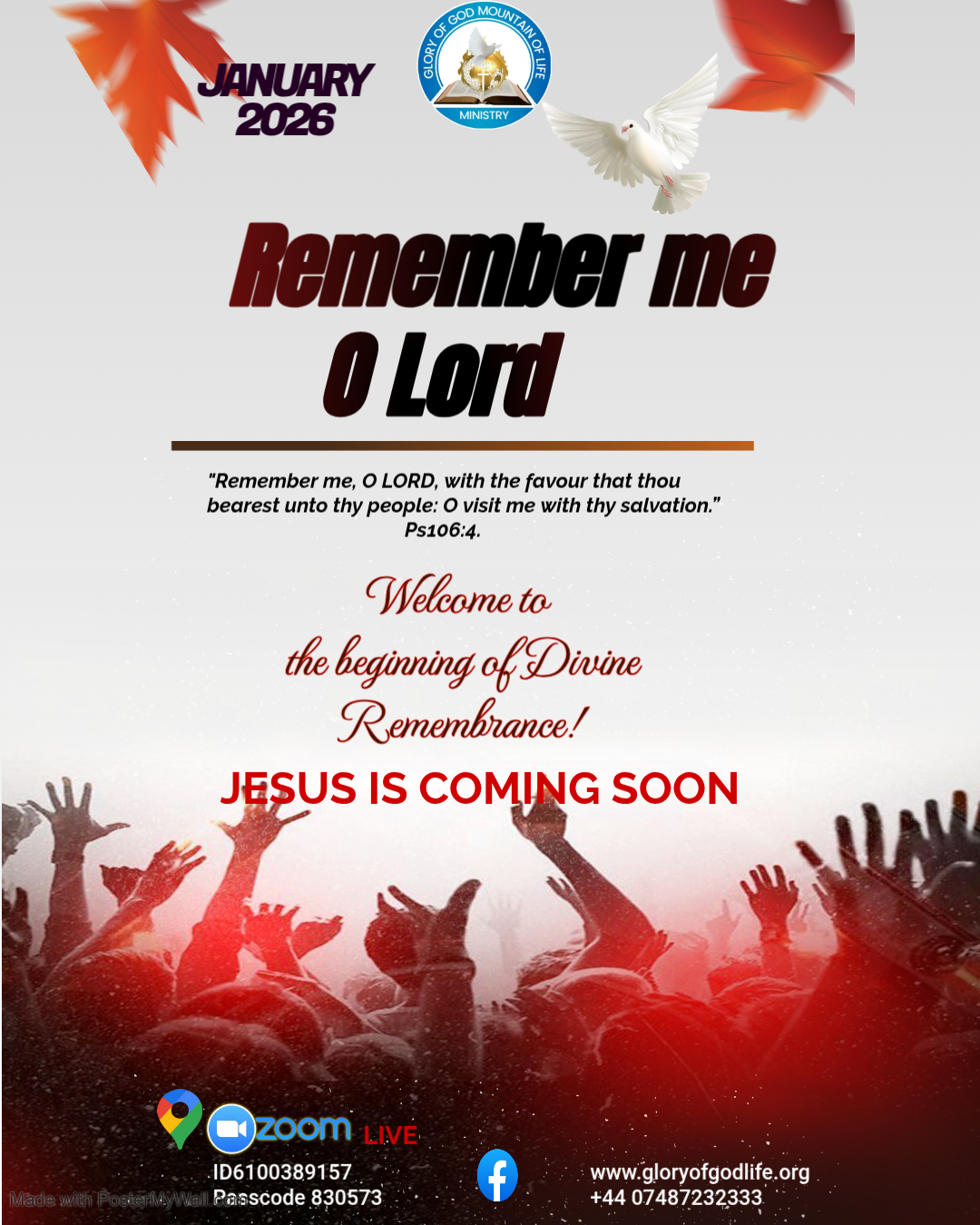 JANUARY 2026 REMEMBER O LORD FLYER